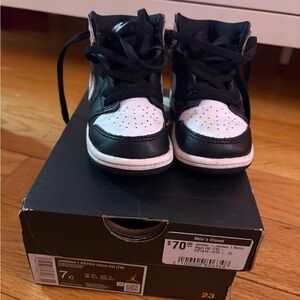 Nike Kids' Black and White High-Top Sneakers
